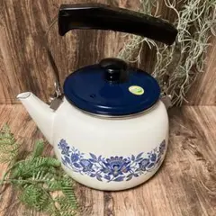ヴィンテージ 魚モチーフ ホーローケトル レトロポップ Kamenstein風