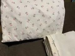 【汚れ有】カーテン　ローラアシュレイ　ピンクストライプのサムネイル