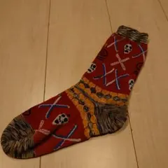 Vivienne Westwood ソックス 骸骨柄 レッド