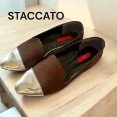STACCATO スタッカート バイカラースウェード パンプス　23.5のサムネイル