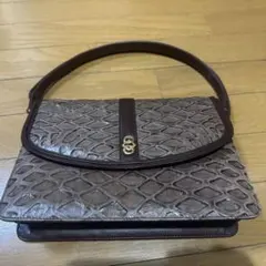 極希少】センザンコウ バッグ 2way ゴールド金具 エキゾチックレザー