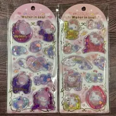マイメロディ　ハローキティ　ウォーターインシール