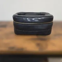 CHANEL　シャネル　バニティバッグ ラムスキン ビコローレ 黒