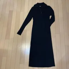 UNIQLO ブラック ロングワンピース XS