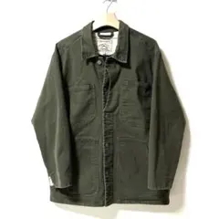 ワークマン GreenTECH ウォーミーデニムカバーオール M ダークグリーン