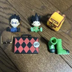 ハンターハンター　フィギュア　ゴン　レオリオ　ミニチュア