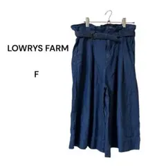 LOWRYS FARM ガウチョパンツ ワイドパンツ パンツ F 大きめサイズ