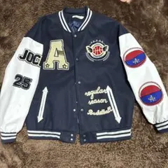 バスケットボールスタジャン ネイビー/ホワイト