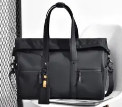 防水 ビジネスバッグ トートバッグ 2WAY ブラック　メンズ　ボストンバッグのサムネイル