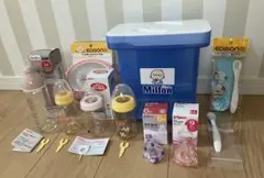 哺乳瓶 母乳実感乳首 ピジョン ChuChu ミルトン容器 離乳食グッズ