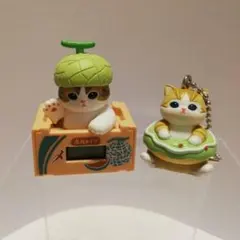 モフサンド もぎたてにゃんウォッチ ドーナツにゃんマスコット 2種セット