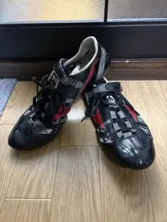 Mizuno スパイクシューズ 黒/赤 クロノインクス9 薄底 26.5