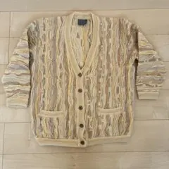 【1点物】90s COOGI 3D カーディガン　好配色　オーストラリア製