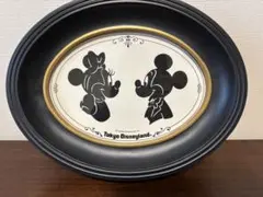 ☆ディズニー　ミッキー　ミニー　シルエット　フレーム　スタジオ 切り絵 影絵