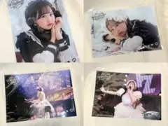 松本かれん　A4サイズ　デジタルサイン入りクリアポスター　4枚セット