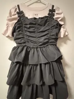 【美品】evelyn ハート透かしビジューTP