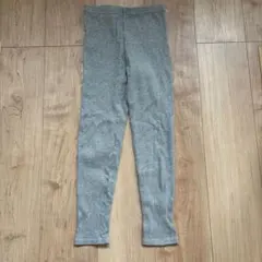 GU キッズ リブレギンス グレー 130-140