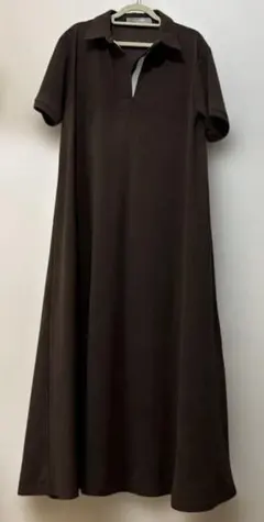 BRAHMIN ブラウン ポロシャツワンピース　フレアー　Ｍのサムネイル