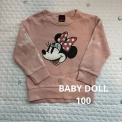 BABYDOLL ミニーちゃんトレーナー　100