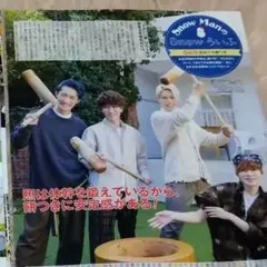 【179】ザテレビジョン SnowMan Snowらいふ/なにわ男子/切り抜き