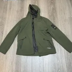 Y LONG フード付きマウンテンパーカー オリーブグリーン