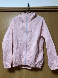 ピンク ウィンドブレーカー フード付き