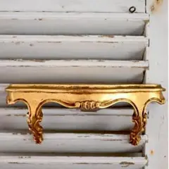 フランスアンティーク金彩コンソール飾り棚ウォールシェルフ木製ラック鏡サルグミンヌ フランスアンティーク金彩コンソール飾り棚ウォールシェルフ木製ラック