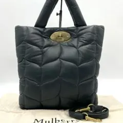 未使用級● マルベリー ソフティ 2way トートバッグ ターンロック グリーンのサムネイル
