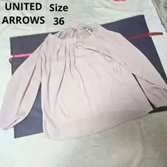 【オシャレ⭐UNITED ARROWS】くすみピンクカットソー　サイズ36のサムネイル