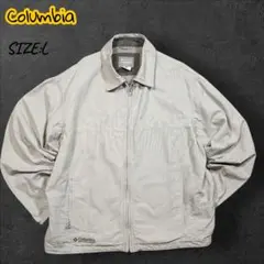 Columbia コットン ジップジャケット ベージュ L　 オーバーサイズ