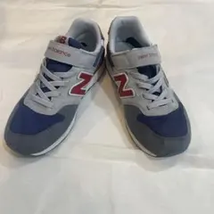 new balance 996 21.5cm キッズシューズ グレー/ネイビー