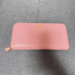 PRADA ピンク サフィアーノレザー 長財布