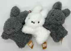 ミッフィー タイトーくじ E賞 マスコットバッジ 3点セット 黒2 白1