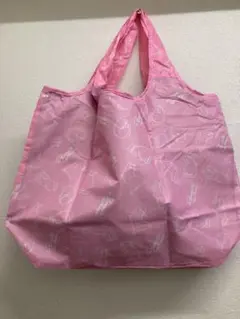 猫イラスト ピンクエコバッグ