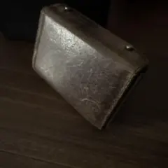 レザー製二つ折り財布 ダークブラウン