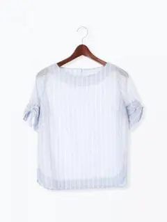 Techichi 袖リボン ブラウス　新品タグ付き　半袖　チュニック　tシャツ