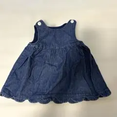 【美品】プティマイン　デニム ジャンパースカート　ワンピース