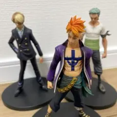 ワンピース フィギュアセット サンジ ゾロ マルコ　3点セット