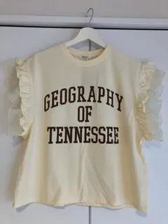 フリル袖 ロゴTシャツのサムネイル
