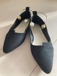 【15日までの期間限定】ブラックフラットシューズ 39