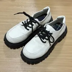 厚底 レースアップシューズ 厚底ブーツ