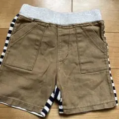 SHIPS キッズ ショートパンツ ボーダー ベージュのサムネイル