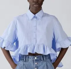 gu rokhコラボ ペプラムシャツ Mサイズ