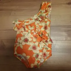 babyGap ワンショルダー水着 90 オレンジ