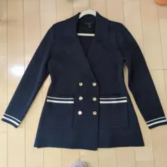 【新品未使用】ZARA ダブルブレストニットブレザー
