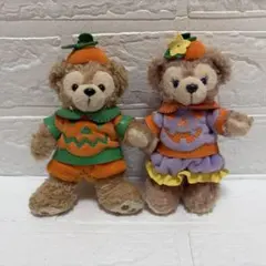ダッフィー　シェリーメイ　ぬいぐるみバッジ　ハロウィン