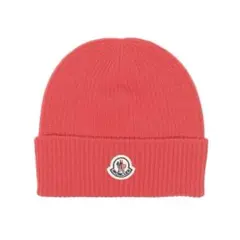 MONCLER ニット帽 ビーニー ピンクのサムネイル