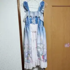 猫柄　ロリータワンピース