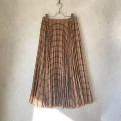 極美品 ユナイテッドアローズ 定価27500 円 チェック柄 プリーツスカート