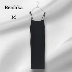ベルシュカ　リブ編み キャミワンピース　ブラック　　M